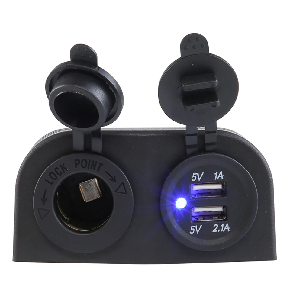 

Micro 3.1A 5V Dual USB Universal USB Car Charger Cigar Lighter