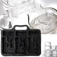 Креативный пистолет в форме черепа, форма для льда, сделай сам, лоток для льда, шоколадная форма, бар, вечерние, крутые, для виски, вина, мороженого, инструмент