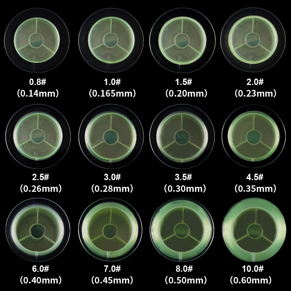 Ligne FTK fluorocarbone tachetée invisible 120m 0.20-0.50mm - Super résistance 4-34LB
