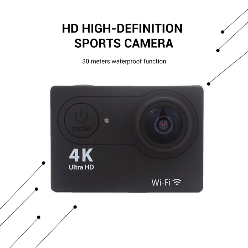 Original Ultra HD 4K/60fps Outdoor Action Camera WiFi 2.0“ Remote Control Sport Camera 1080P Underwater Waterproof Helmet Camera