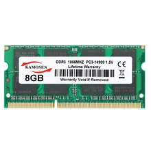 Оперативная память KAMOSEN DDR3, 1 ГБ, 2 ГБ, 4 ГБ, 8 ГБ, 8500 МГц, 1333 МГц, 1600 МГц, 1866 МГц, память для ноутбука, 240-pin без ECC, без буфера, SODIMM