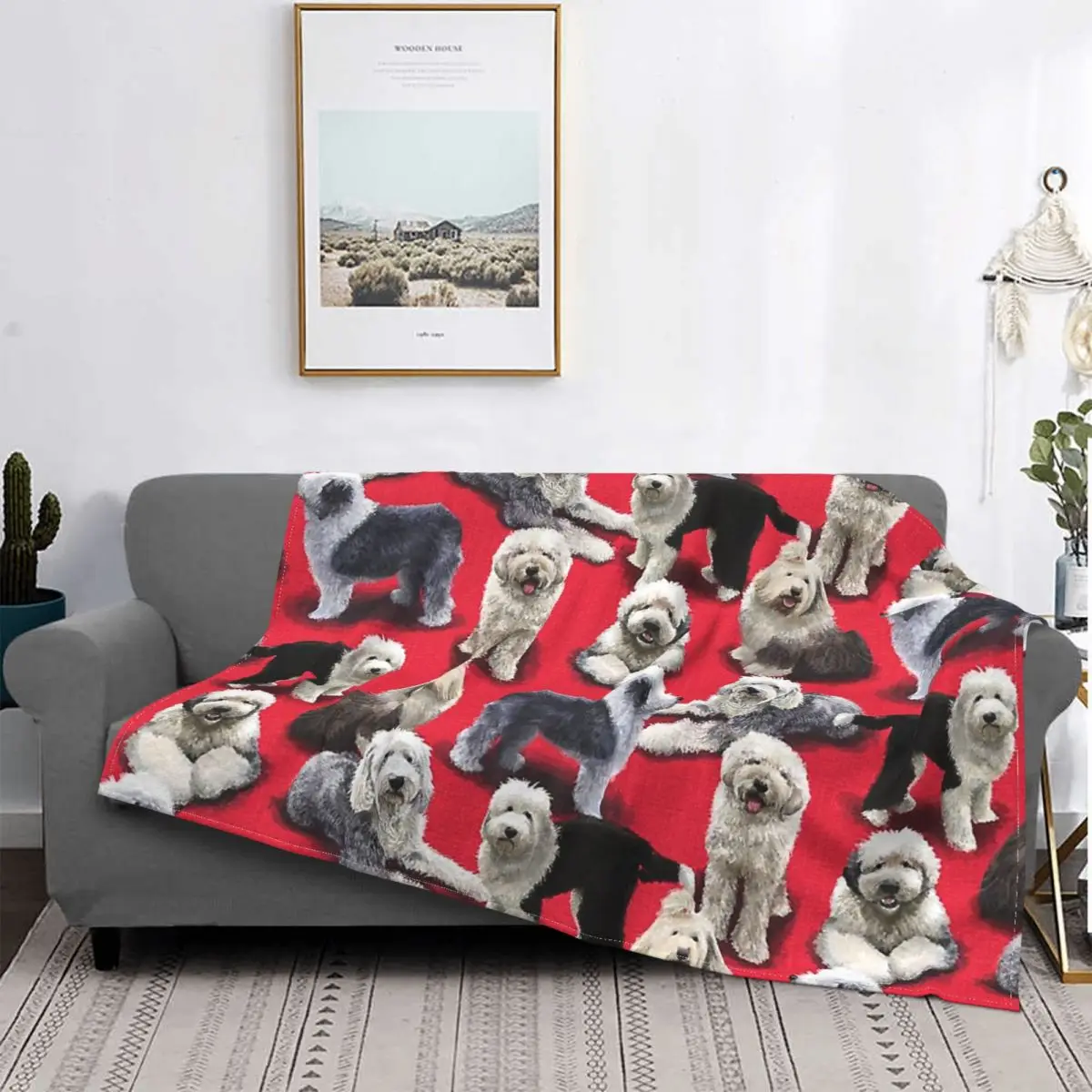 Old english sheepdog blanket new arrivals