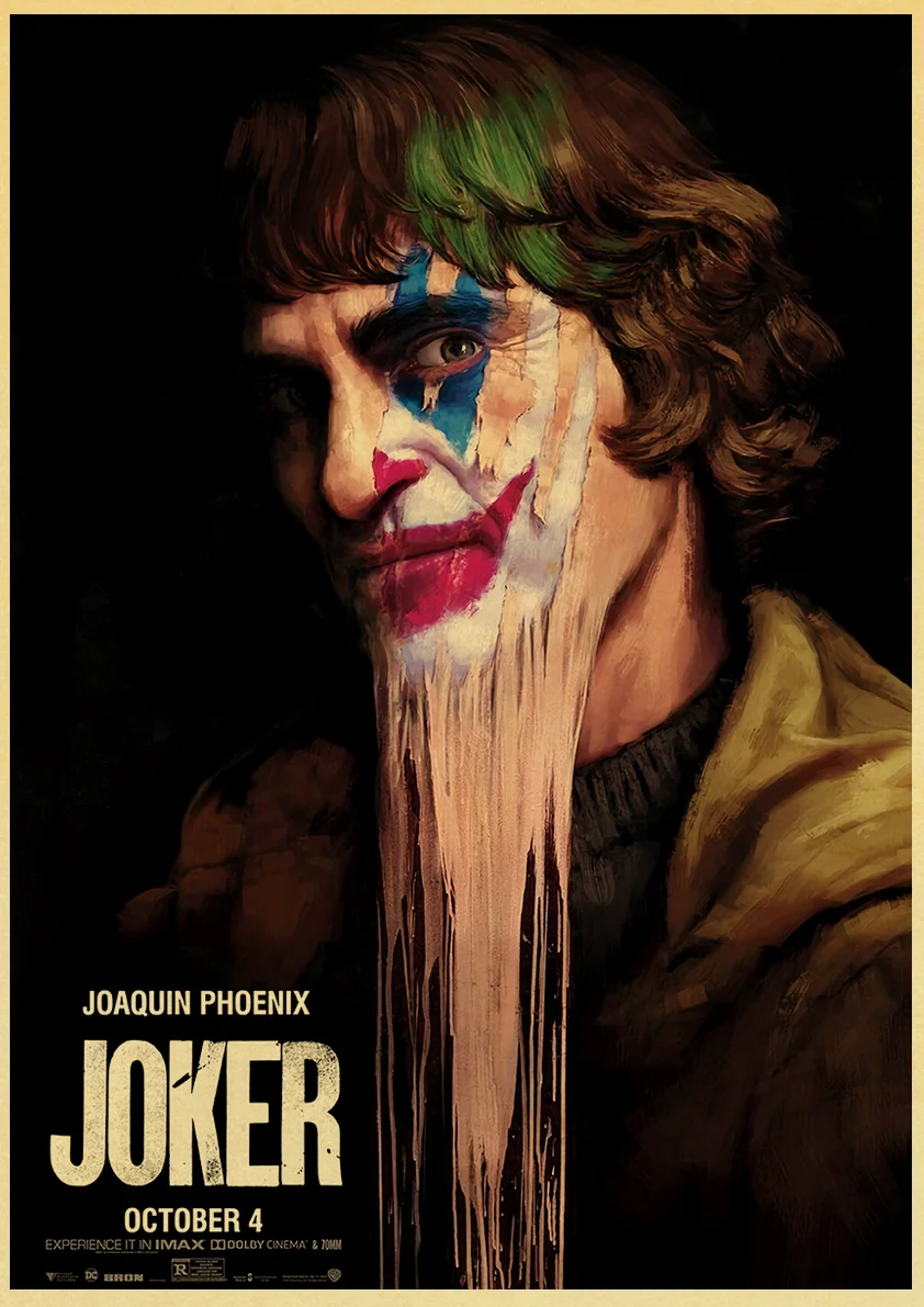 ВИНТАЖНЫЙ ПЛАКАТ фильм Джокер ретро плакат крафт-бумага печатные настенные плакаты для домашнего декора бара комнаты