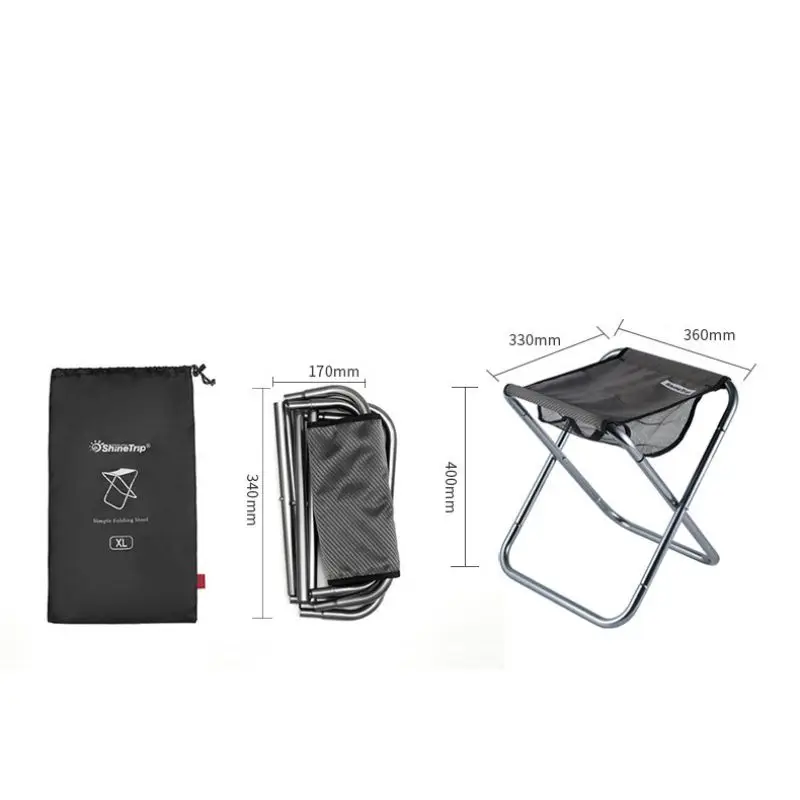 Складной стул толстый портативный алюминиевый сплав уличная мебель аксессуары с сетчатой сумкой для путешествий Рисование Пикник Кемпинг