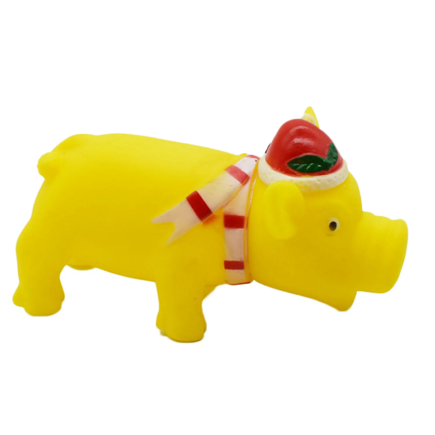 Милая Рождественская резиновая свинка с героями мультфильмов Squeaky Toy щенок собака игрушки-Жвачки для детей домашних животных собак на день рождения рождественские подарки