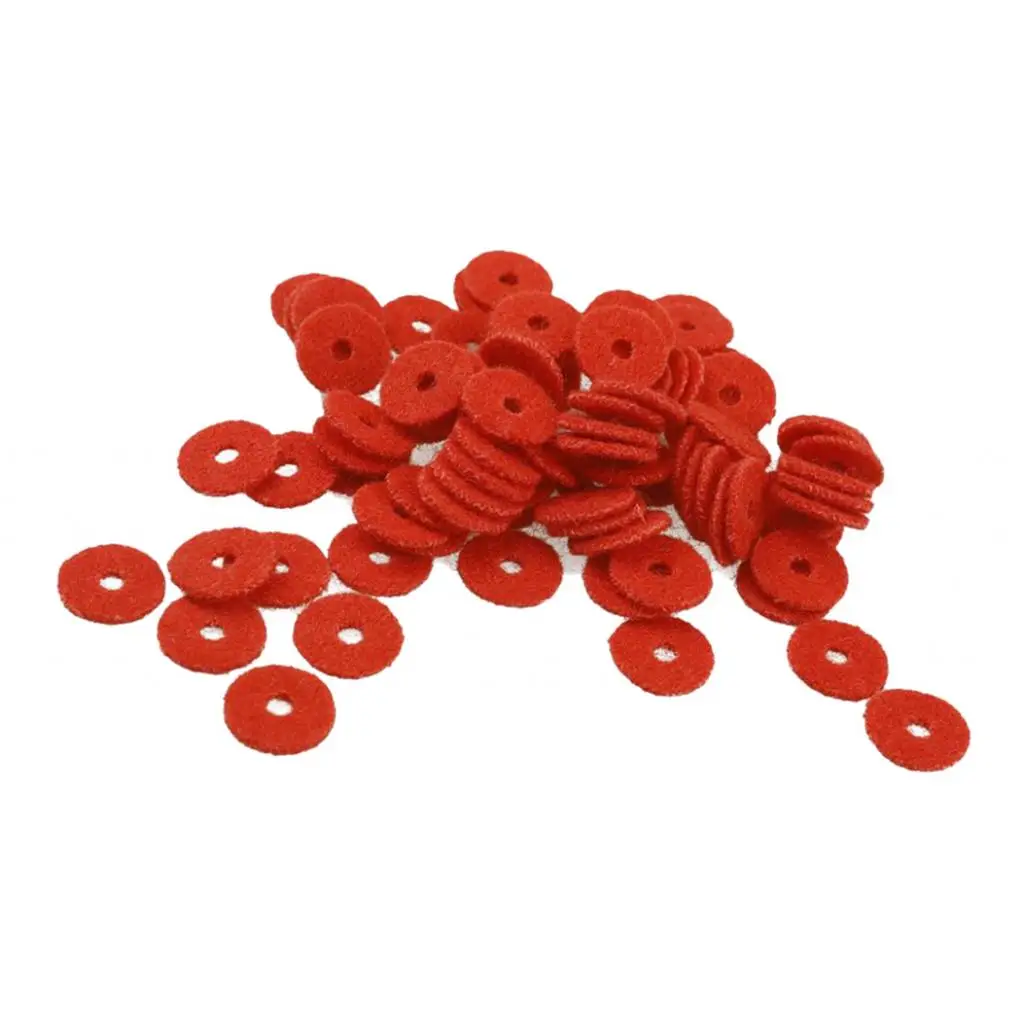 90 Pcs Piano Felt Keyboard Punchings Front & Balance Rail Accs For Pianist