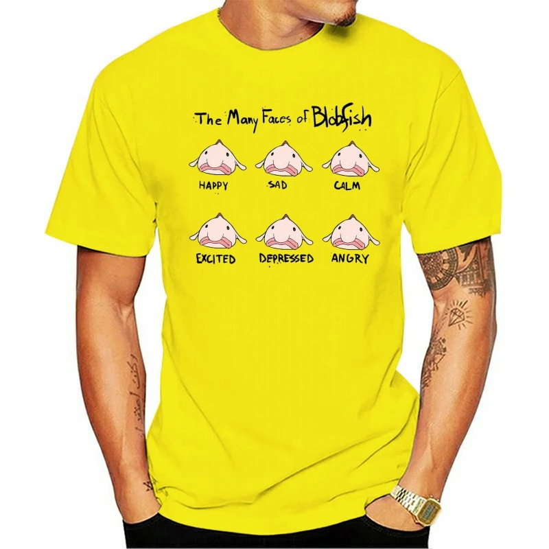 

2020 NEW T Shirt The Many Faces Of Blobfish