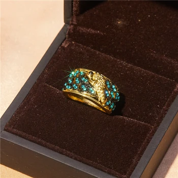 

Wedding Women's Exquisite Creative Bird Luxury Zircon Simple Popular Ring Fashion Party Valentine's Day Gift Jewelry Wholesale
