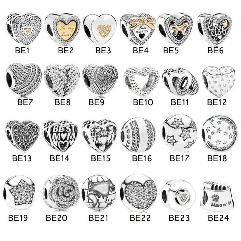 

Beads 925 Sterling Silver Shining Zircon Charms Pendant Fit DIY Original 925 Bracelet Accessories Jewelry