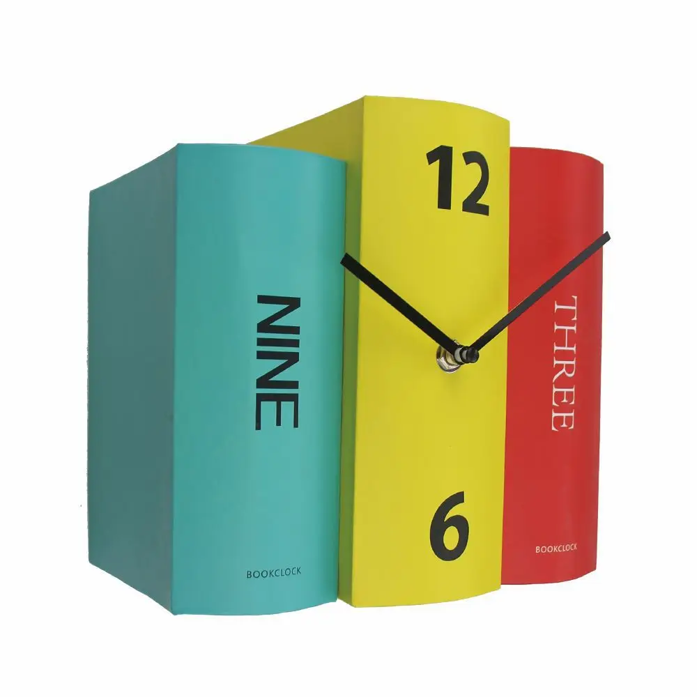 

Manufacturers Direct Selling Modern Creative Environmentally Friendly Book Clock Decoration Living Room Wall Clock Bedroom Desk