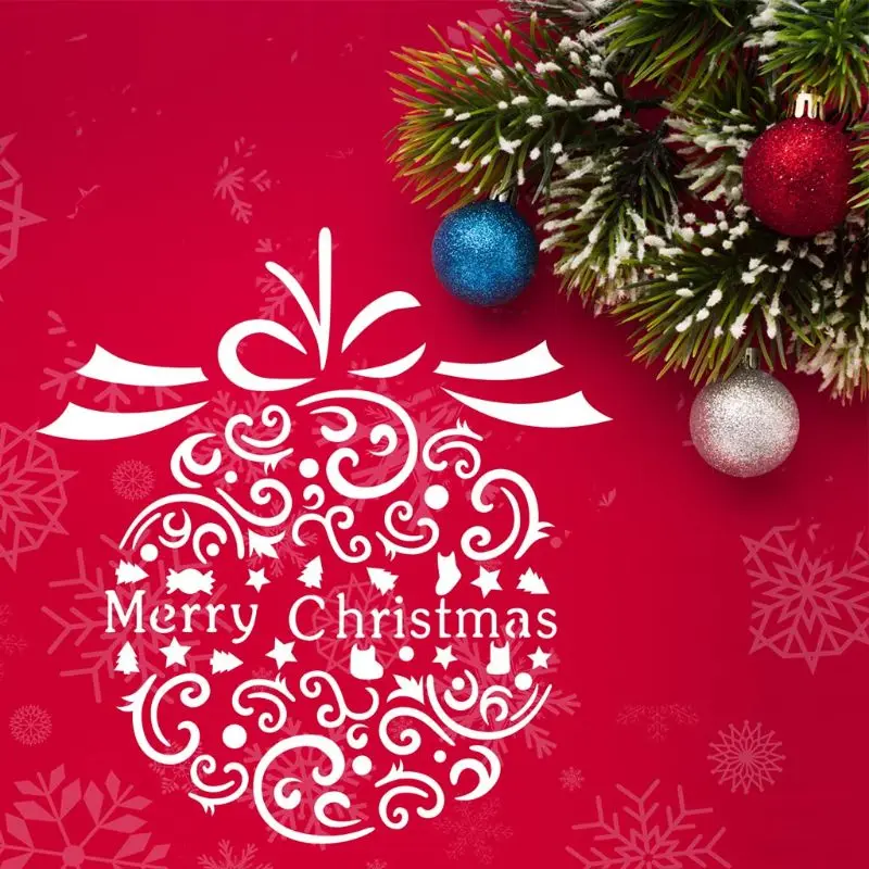 

16pcs/set DIY Merry Christmas Drawing Stencil Templates Embossing Paper Card Painting Scrapbooking Stamp Album Decor