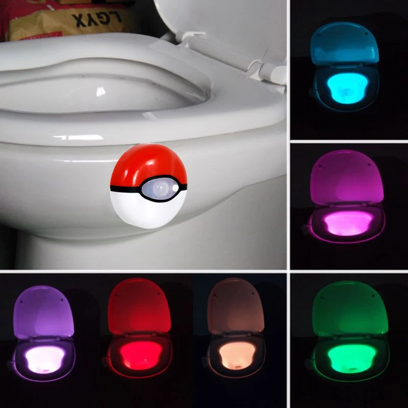 

8 Colors Toilet light LED Toilet Seat Night Lights Motion Sensor WC Light Human Body Induction Lamp with Fixed Suction Cup