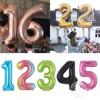 1pc 40inch Rose Gold Silver Aluminium Foil Number Balloons 0-9 Birthday Wedding Engagement Party Decor Globos Kids Ball Supplies ► Photo 2/6