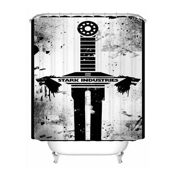 Shower Curtain Пользовательские водонепроницаемые занавески для душа Игра престолов Печатных Декор ванной комнаты различных размеров#180320-02-242 - Цвет: Shower Curtain