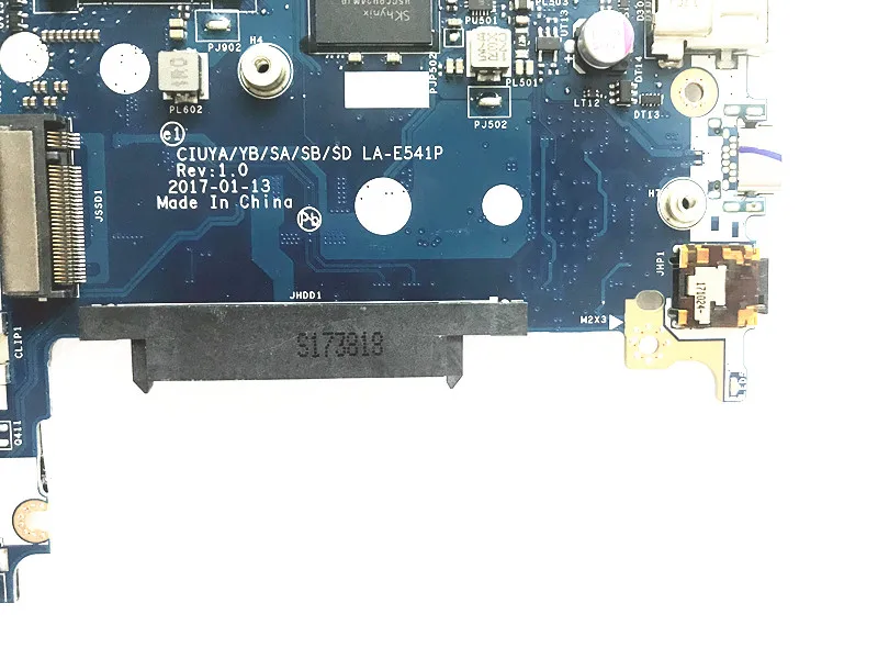 Для LENOVO 320S-14IKB FLEX5-1470 материнская плата LA-E541P i7 7500U GT920M 2G DDR4 Материнская плата ноутбука протестированная работа