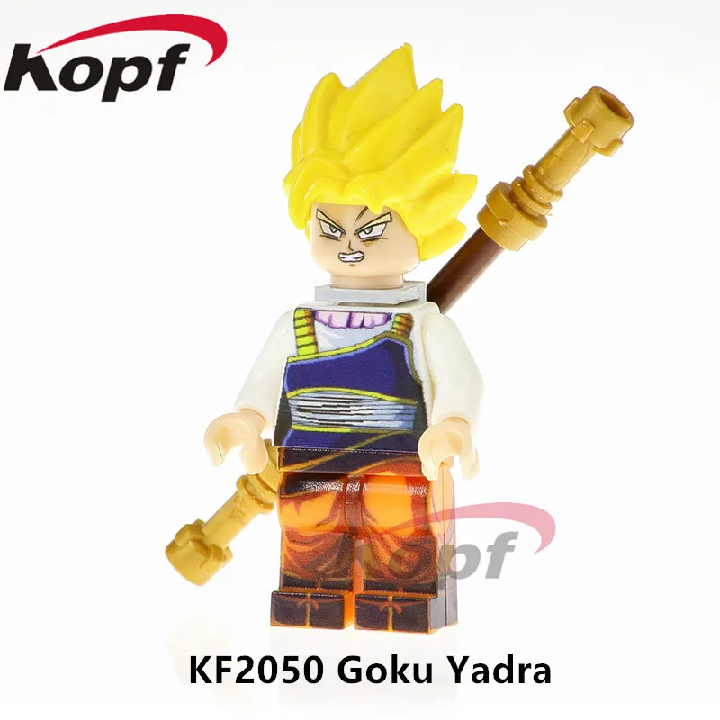 

Single Sale Dragon Ball Z Figure Goku Yadra Vermouth Son Gohan SS Freiza Super Heroes Building Blocks Children Toys Gift KF2050