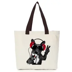 Оригинальная классная Холщовая Сумка для собак oem сумка-тоут для покупок мужская сумка на заказ Эко сумки diy Логотип Складная хозяйственная