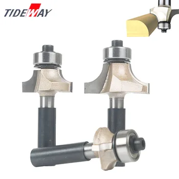 

Tideway 8mm Shank Round-Over Bits For Wood Woodworking Tool 2 Flute Endmill With Bearing Milling Cutter Corner Round Over Bit