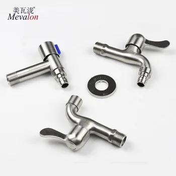 

304 Stainless Steel Fast Mouth Water Single Cold Washing Machine Water Nozzle Leading South America Faucets Filter Tip