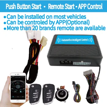 

Push start Remote engine Start 4G or 2G smart phone APP control vehicle module is optional