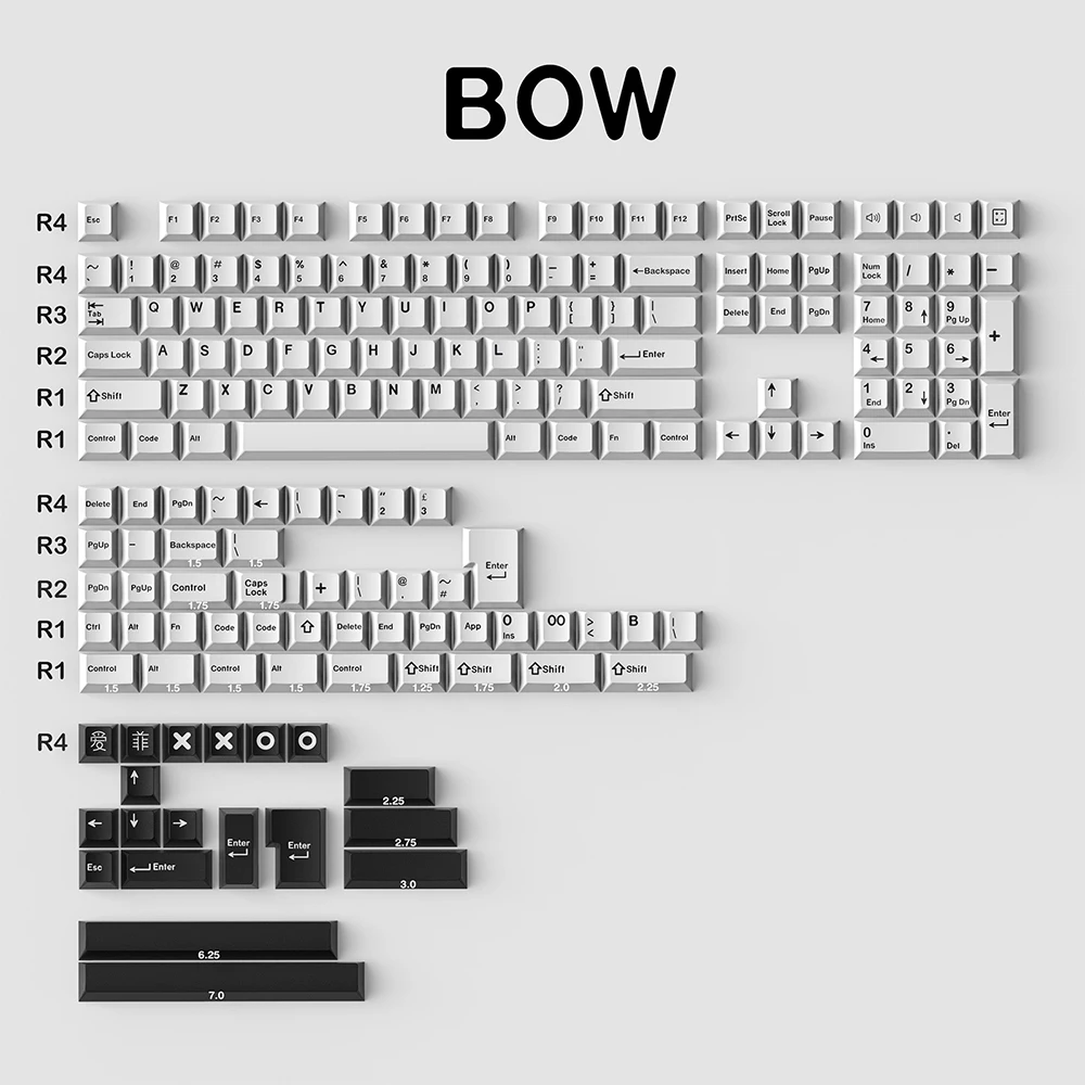 Gmk Clone Arco Wob 121 Teclas Perfil Cereja Duplo Tiro Keycap Inglês Personalizado Personalidade Keycaps para Teclado Mecânico 61 - Imagem 3