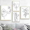 Nordic Minimalist Figures Line Art Sexy Woman Body Nude Wall Canvas Paintings Drawing Posters Prints Decoration for Livingroom 1