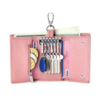 

Keys Case Key Pouch Luxury Billetera Cuero Llavero Piel Etui Na Klucze Do Domu Monedero Llavero Leather Key Holders Llavero Piel