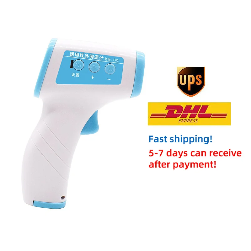 

Non-contact Body Thermometer Forehead Digital Infrared Thermometer White Portable Termometer 138mmx84mmx40mm