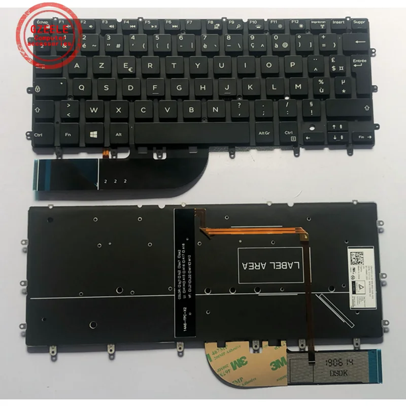 Francês fr Teclado do Portátil para Dell Inspiron Xps 15 13 7000 7347 7348 7352 7353 7359 7547 7548 9343 9350 9360 N7548 Backlit