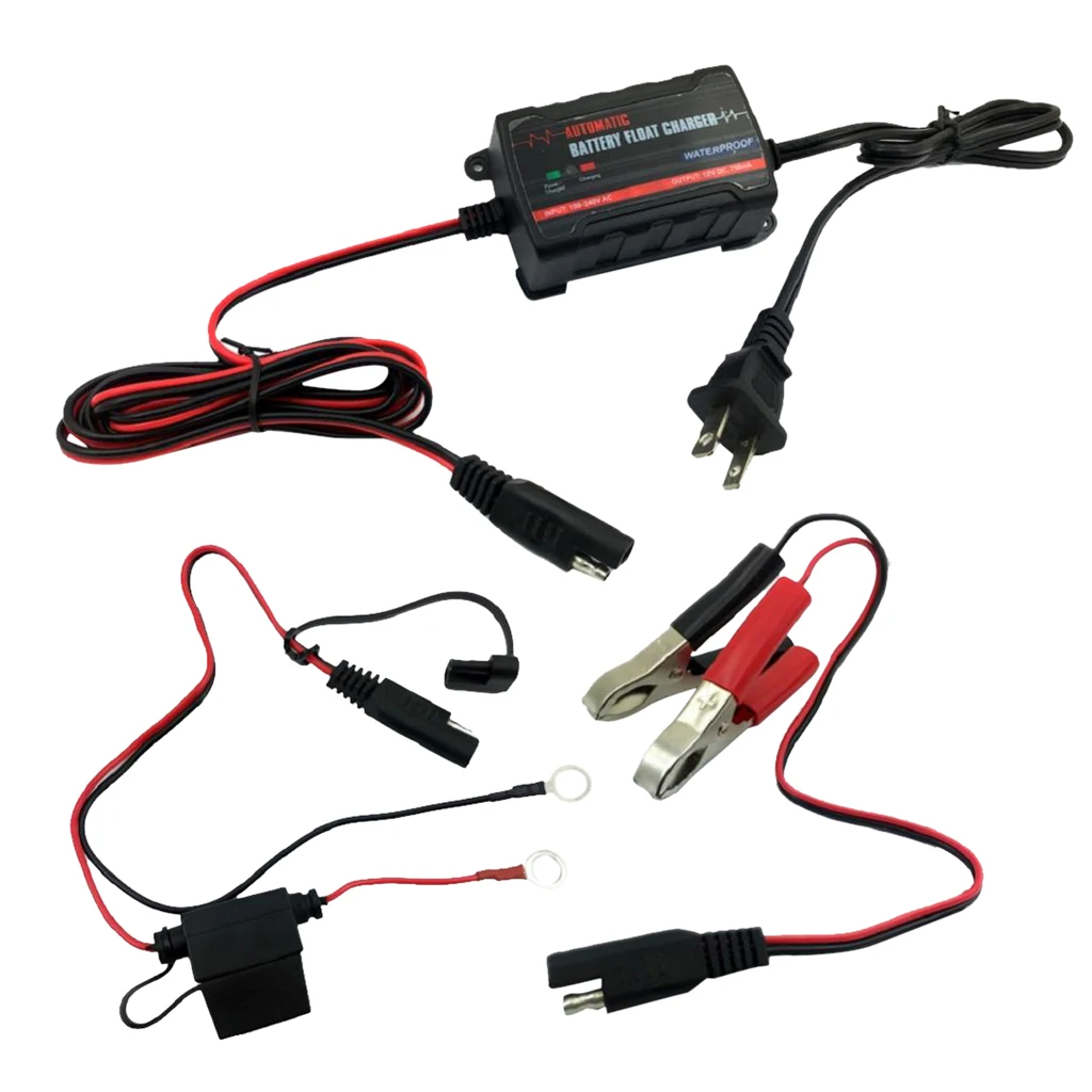 Motorcycle Car Boat Marine RV Electric Maintainer Battery Charger 6V 12V US