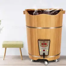 Толстая деревянная бочка для ног, дубовая бочка, термостат для ног, домашняя взрослая бочка для ног, бочка для фумигации и педикюра