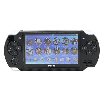 

Hot 3C-4.3inch Handheld Game Console 8GB Portable Video Game Built-In 10000 Free Classic Games Support Mp3/4 US Plug (Black)
