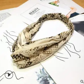 36 шт/лот DIY Простые мульти ткани кожа змеи, зерно крест резинки для волос Эластичные Повязки На Голову Инструменты для укладки волос аксессуар HA1285 - Цвет: 4
