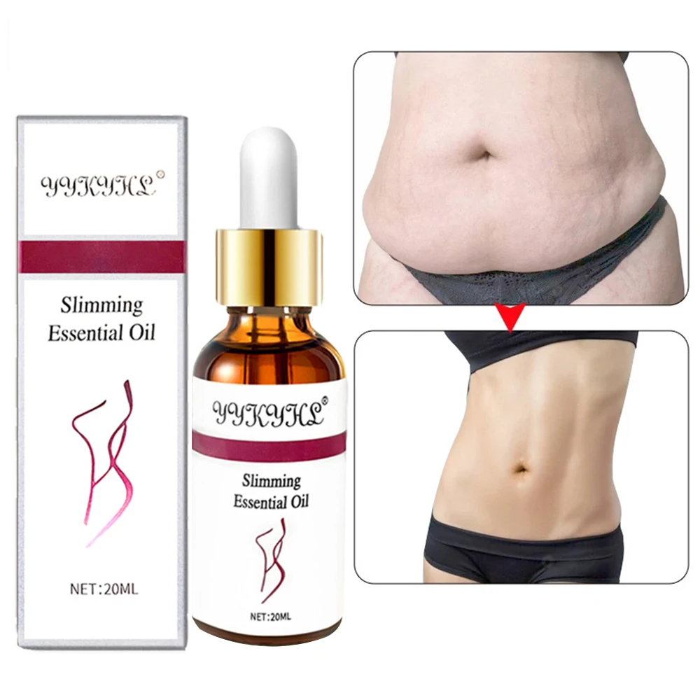 Aceite Esencial para adelgazar, aceite para perder peso, aceites esenciales para cintura, muslo, brazos, cintura, quemador de grasa, aceite adelgazante para todo el cuerpo, 20ML