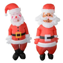 Надувной костюм Санта-Клауса, снеговик, карнавальный костюм на Хэллоуин, вечерние, праздничные, для сцены, для взрослых