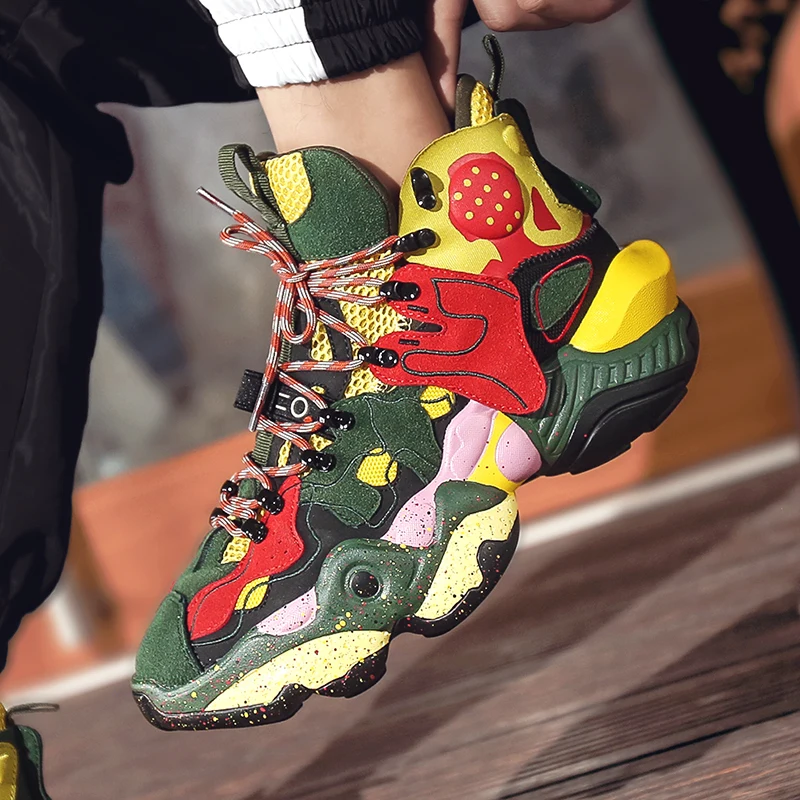 

High Quality trend hip-hop street dance basketball sneakers Men's Jogging sports Shoes Non-slip Walking Shoes zapatos de hombre