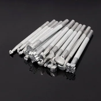 

20pcs Leather Working Saddle Making Tools DIY Leather Craft Stamps Set Leathercraft Handmade Sculpture Printed Tool
