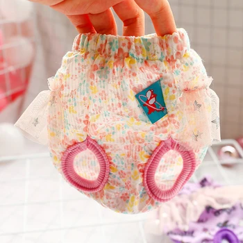 

Sweet Lace Pet Sanitary Physiological Pants Female Dog Washable Diaper Underwear Trousers Menstruation Puppy Dog Pet Briefs Hot