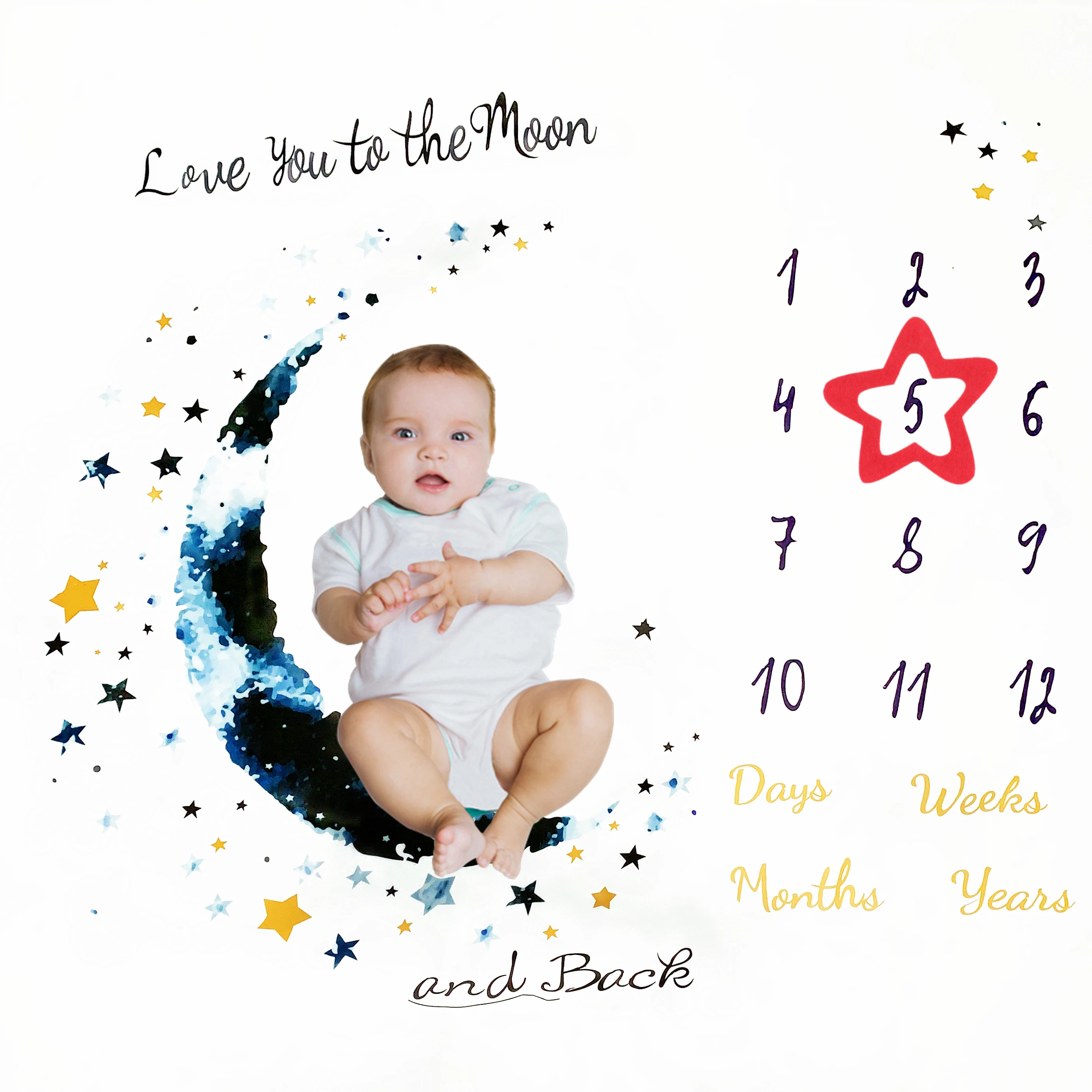 Moon Couverture D Arriere Plan Pour Bebe De 0 A 24 Mois Couverture Pour Photo Couche Culotte Pour Bebe Pour Seance Photo Garcon Et Fille Accessoires D Arriere Plan Aliexpress
