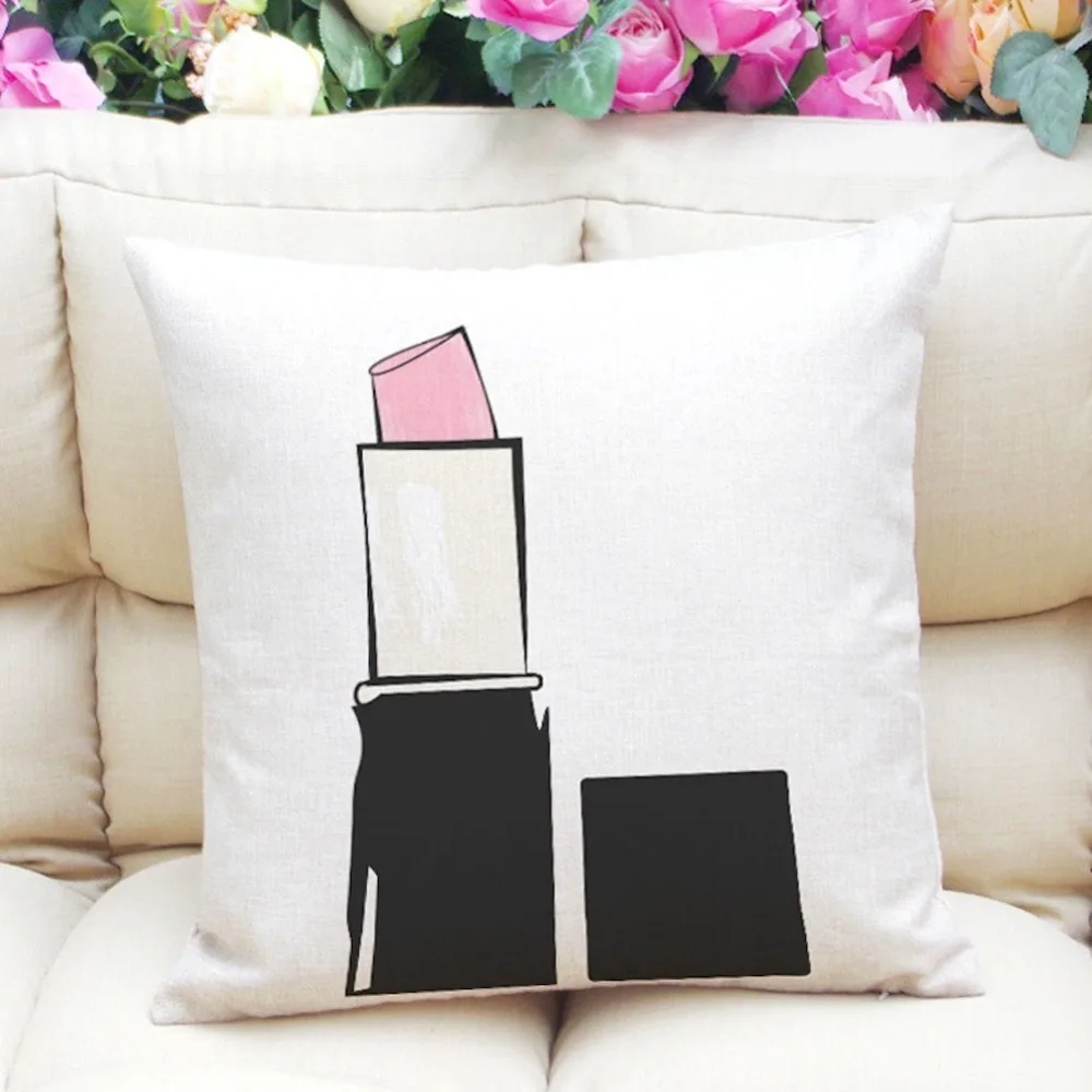 45-45cm-Printed-Pillowcase-Perfume-Bottles-Lipstick-Velvet-Cushion-Cover-Square-Pillowslip-Home-Pillow-Covers(8)