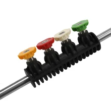 Струйная насадка для мойки автомобиля высокого давления для Karcher серии K с 4 насадками регулируемый угол распылителя изогнутая шайба для стержня