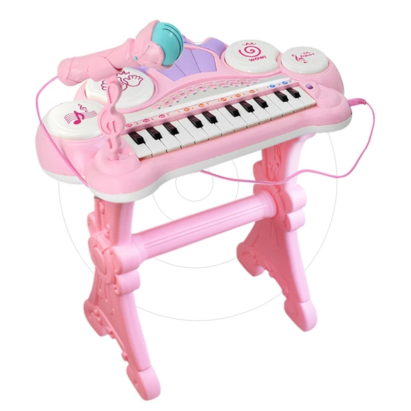 Conjunto de 24 Teclas Teclado Eletrônico Piano Órgão Brinquedo Multifuncional Crianças Educativo Presente Instrumento Musical 1 5 eletrônico, órgão piano, brinquedo multifuncional para crianças,