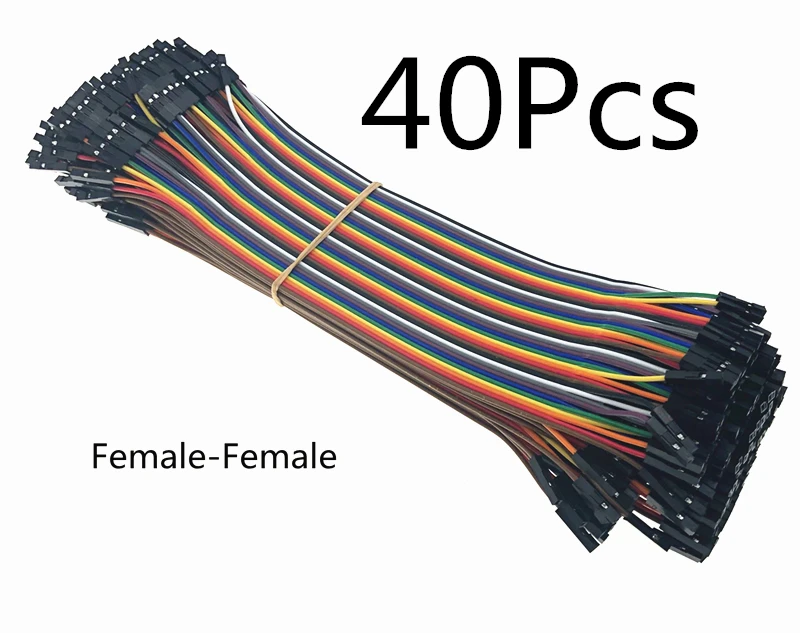 DuPont 2.54 40P Rainbow Kabelband-Überbrückungsdraht Female to Female/Male 