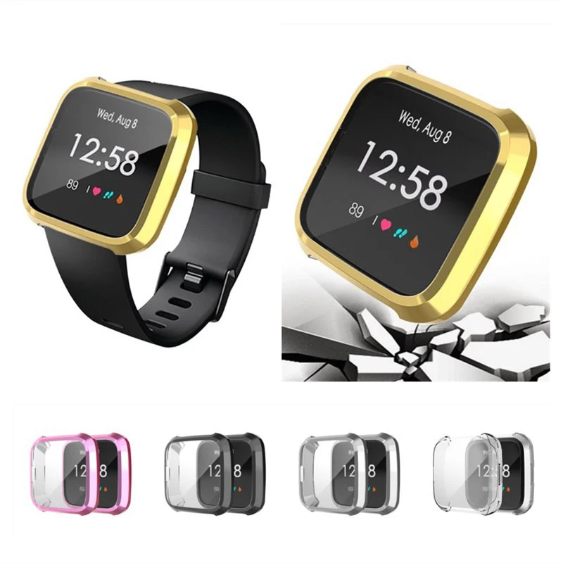 

Fitted Case for Smart Bracelet Electroplating Protective Case Wristband Cover TPU Anti-drop Watch Waterproof Soft Shell cases
