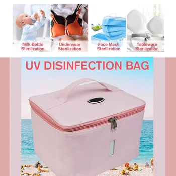 

UV Sterilizer Box Disinfection Bags For Face Mask Baby Bottle Toothbrush Jewelry cloth Home Disinfection Clean Sterilization