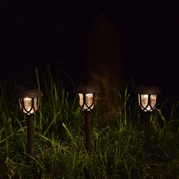 

6pc Outdoor Solar Lawn Lights Yard Waterproof LED Garden Landescape Spike Lamps LED Spot Light Garden Path Landscape Lights 6pcs