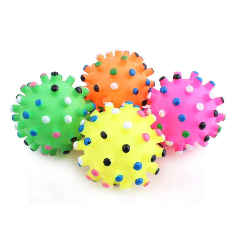 6,5 см прочная пищащая игрушка для питомца игрушки-мячи для собак Продукты для собаки принадлежности Домашние животные Собаки Игрушечные Мячи пищевая игрушка Quack