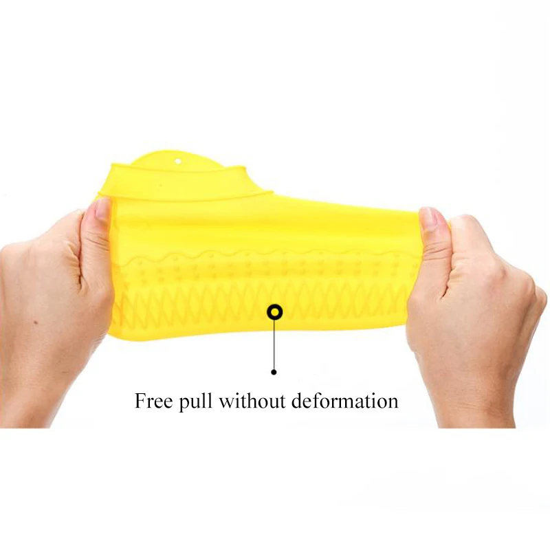 Многоразовое нескользящее покрытие на обувь от дождя Водонепроницаемые силиконовые Бахилы для обуви походная обувь аксессуары белый желтый чехол для обуви