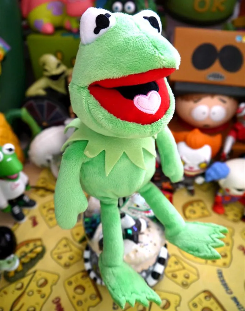 Original The Muppet Show Kermit the Frog Cartoon Plush Toy Dolls 23cm