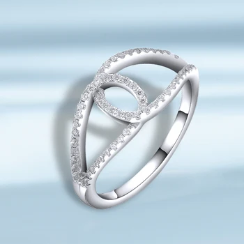 

925 Sterling Silver Ring Cubic Zircon Irregular Style 2020 Propose Marriage Engagement Wedding Rings Fine Jewelry